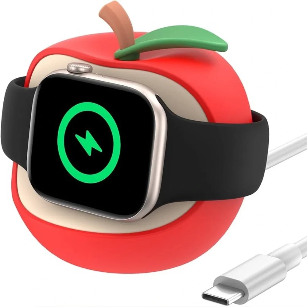 Smartwatch Charging Dock - Red and Black
